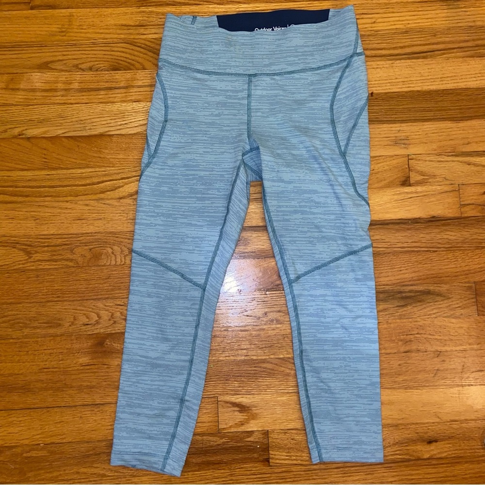 Outdoor Voices Light Blue Athletic Leggings Size M